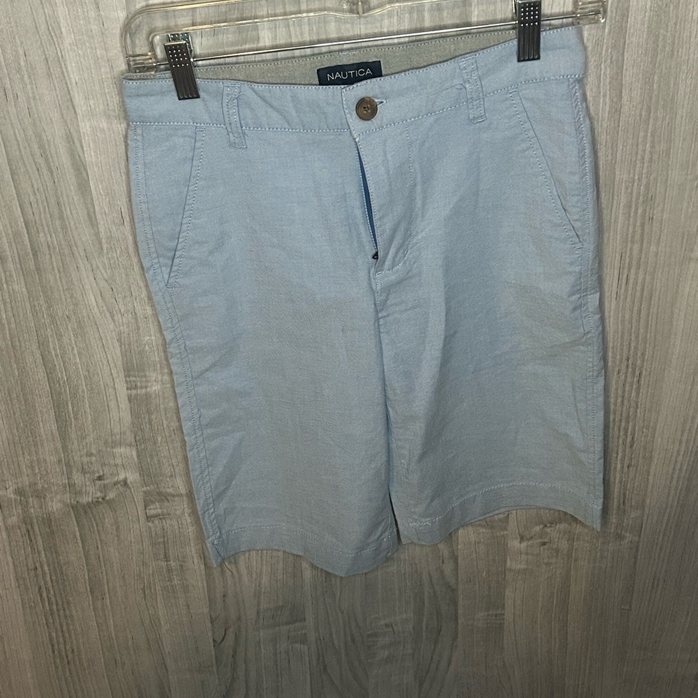 Nautica Boy’s Sky Blue Flat Front Shorts